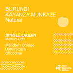 ( Gold ) Single Origin - Burundi Kayanza Munkaze Natural- Auction Lot