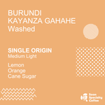 ( Gold ) Single Origin - Burundi Kayanza Gahahe Washed - Auction Lot