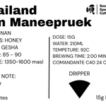 ( Gold ) Single Origin - Thailand Nan Maneepruek Gesha Honey