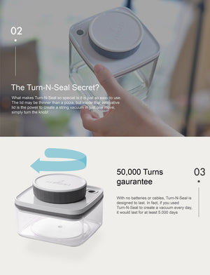 ANKOMN Turn-N-Seal Vacuum Container 0.6L - Soon Specialty Coffee - Malaysia First Direct Fire Coffee Roaster